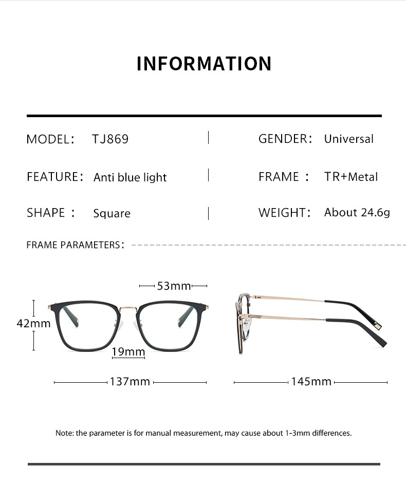 eyeglasses parameter