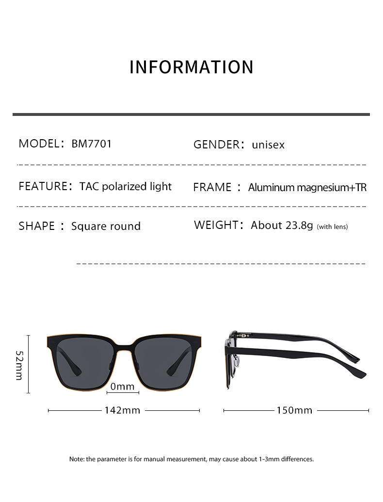 sunglasses parameter