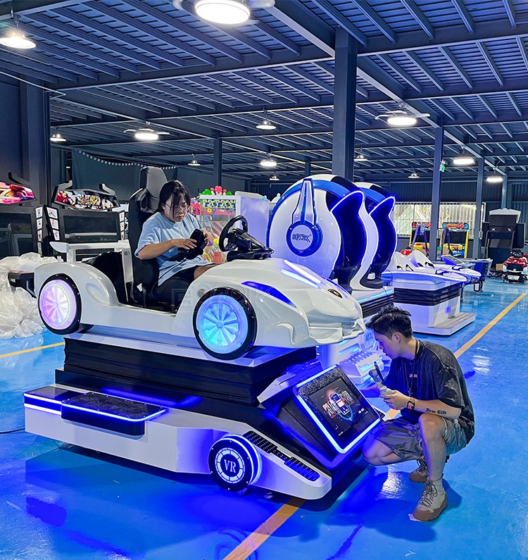 2022 New Arrival Realidad Virtual Dynamic 3dof 9d Car Game Machine For Coin Operated Game Zone