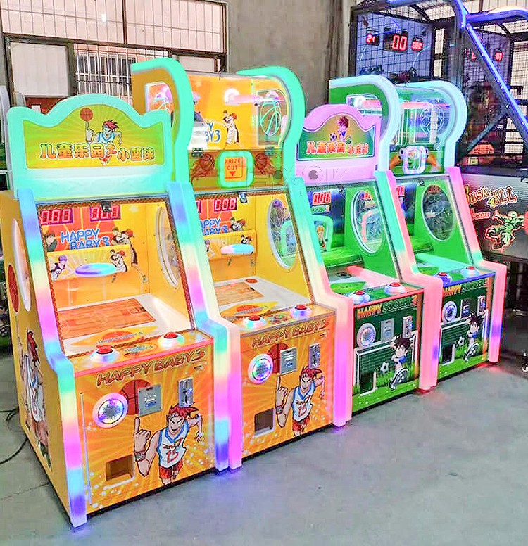 Amusement Park Game Machine Arcade Coin Operated Happy Soccer 3 Football Game Machine For Kids