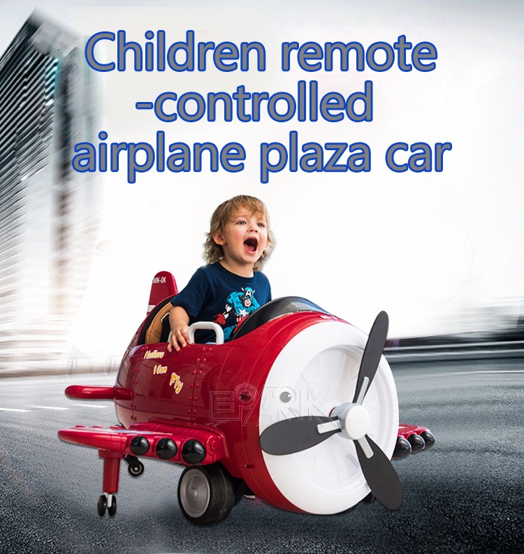 Kids 12v 2 Motors Airplane Power Electric Children Car