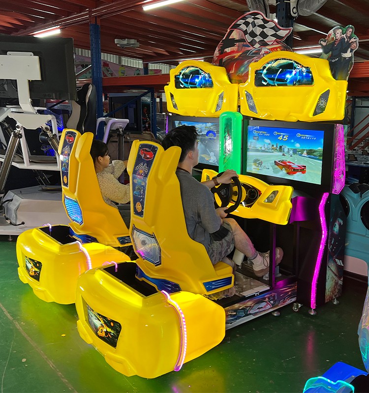 Coin Operated Simulator Cockpit Malaysia Arcade Racing Car Game Machine Can Be Customized