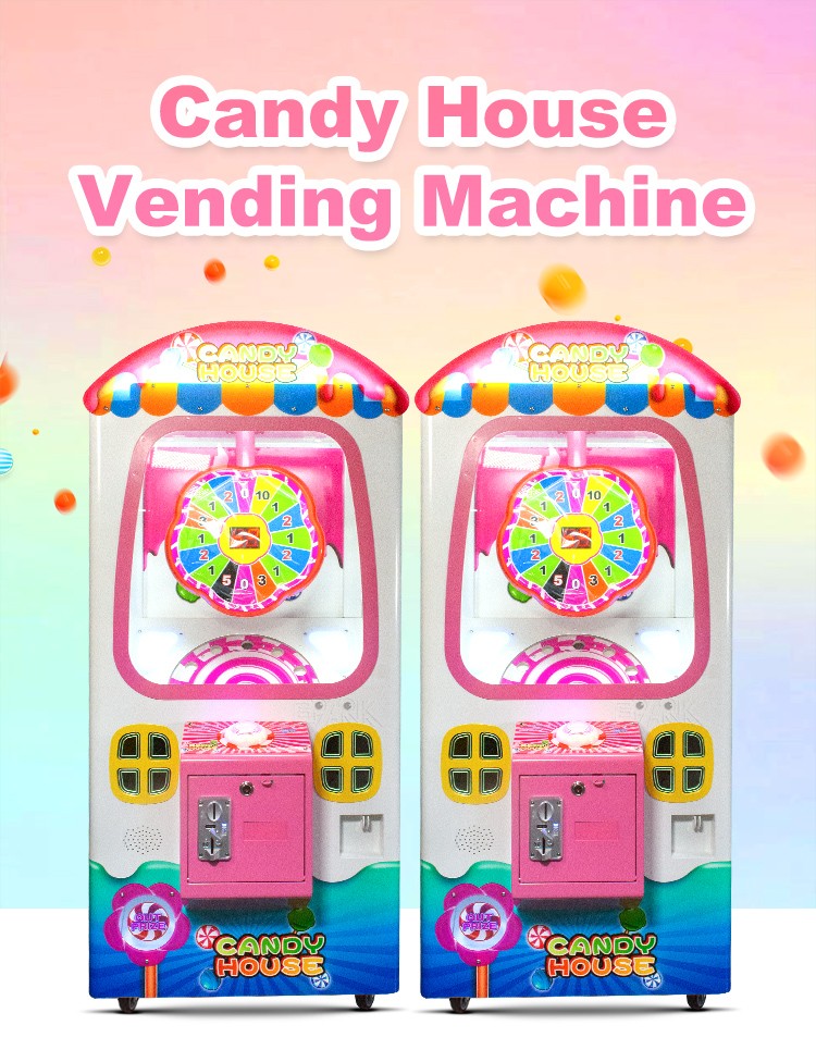 Indoor Sport Coin Operated Game Arcade Machine Kids Lollipop Candy Toy Vending Machine