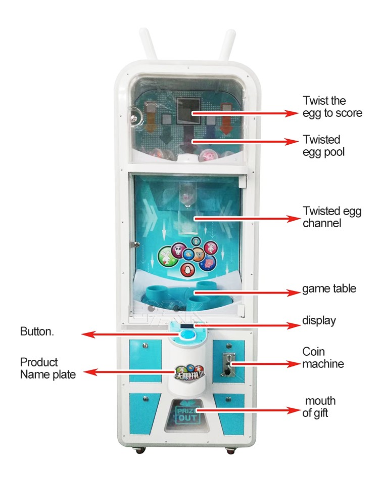 Coin Operated Game Machine Coin Pusher Capsule Toy Machine Gashapon Machine Capsule Vending