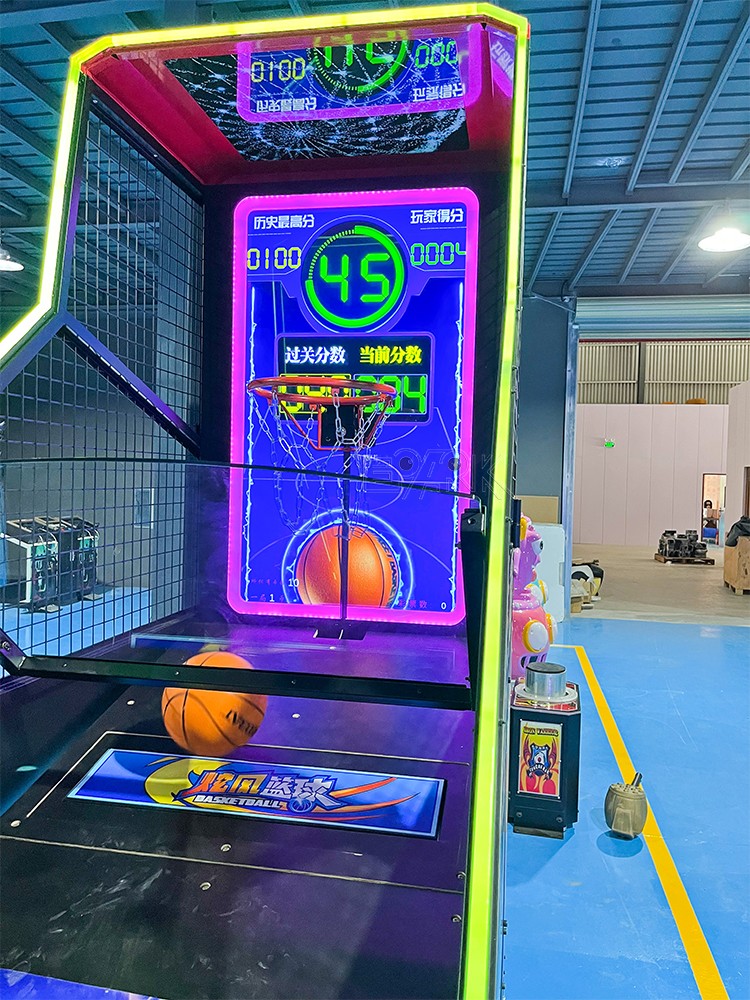 Earn Money Coin Operated Basketball Shooting Machine Maquina De Baloncesto Basketball Machine For Amusement Park