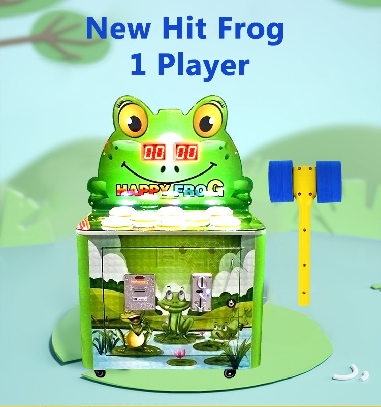 Cheapest Coin Operated Game Machine Arcade Whack A Mole Kids Hammer Game Machine Hitting Frog Hit Frog Hammer Ticket Redemption