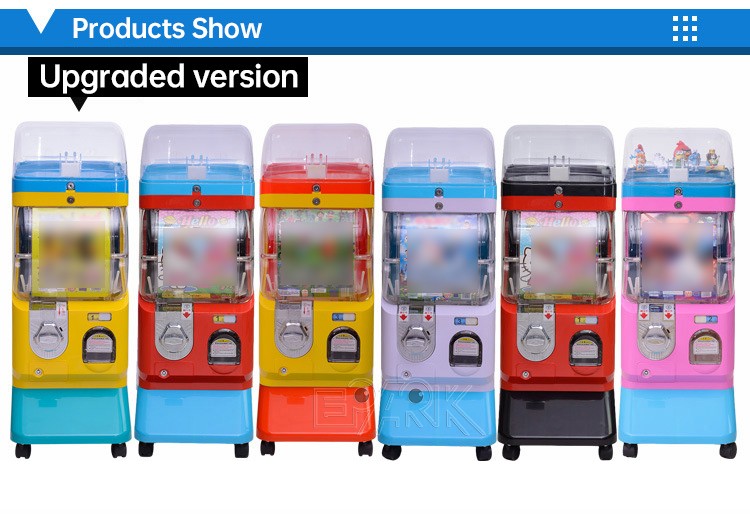 Coin Operated Gumball Toys Single Layer Gashapon Machine Capusle Toy Vending Machine For Sale