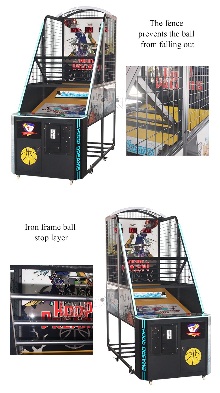 Promotion Indoor Street Basketball Shooting Machine Crazy Hoop Basketball Machine Arcade Game Machine For Sale