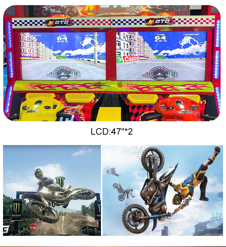 Amusement Arcade Indoor Game Center Simulator Luxury Motor Bike Racing Game Machine