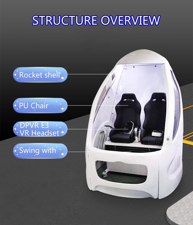 Improved Vr Space Capsule With More Than 100 Pcs Virtual Reality 9d Games From Guangzhou