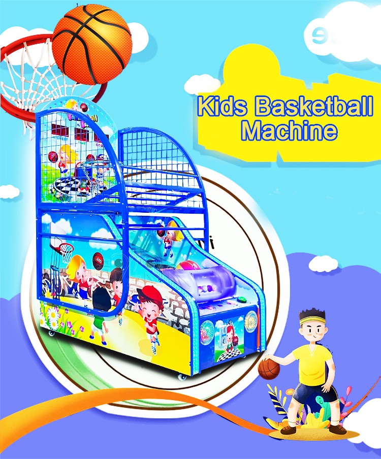 Coin Operated Game Street Basketball Arcade Game Machine Kids Basketball Shooting Machine