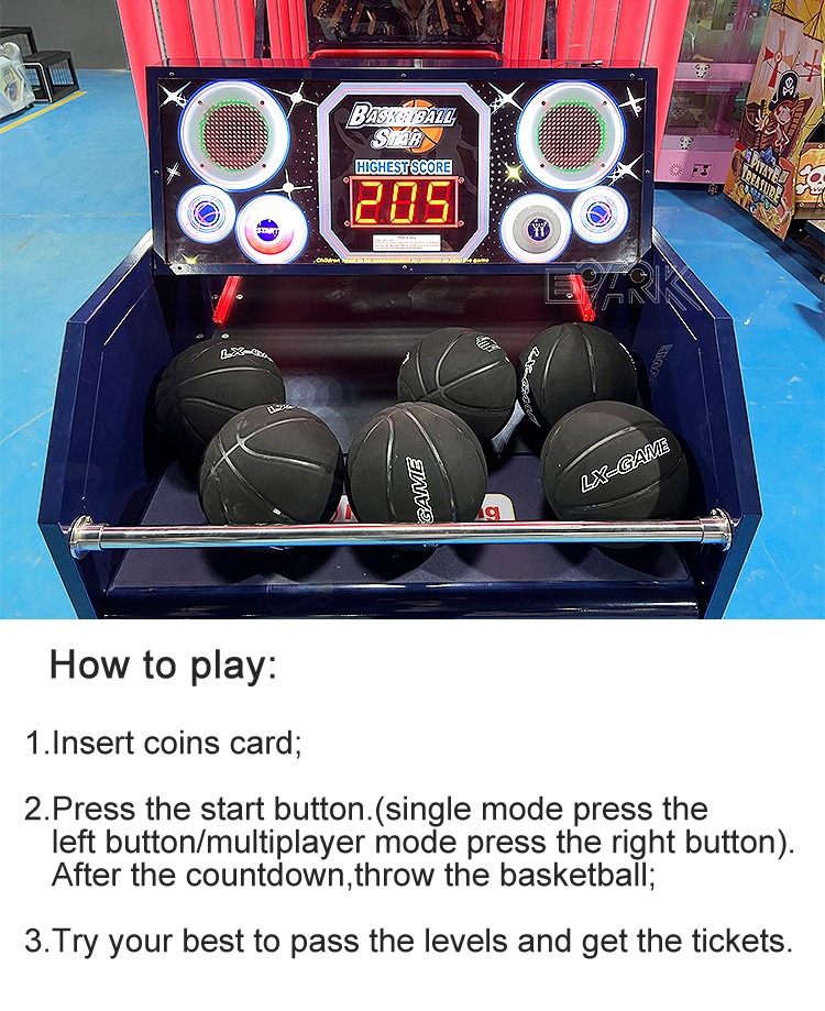 Commercial Basketball Shooting Machine Coin Operated Game Machine Maquina Baloncesto Arcade Basketball Machine