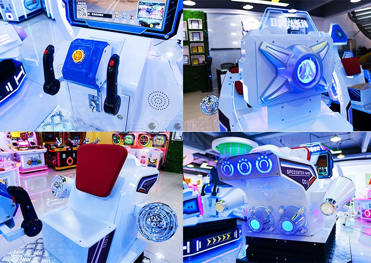 Factory Price Coin Operated 3 in 1 Shooting Video Game Machine Video Kiddie Ride For Sale