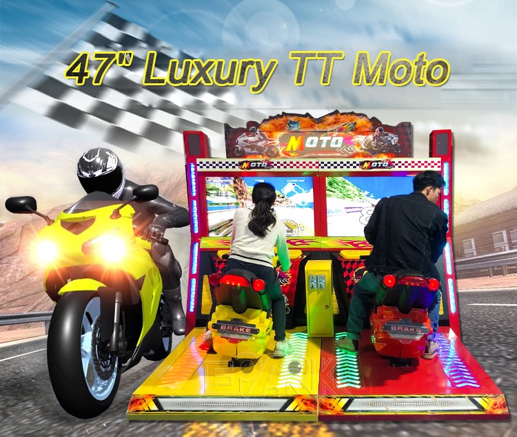Luxury 2 Players TT Motorcycle Bike Racing Game Machine Simulator