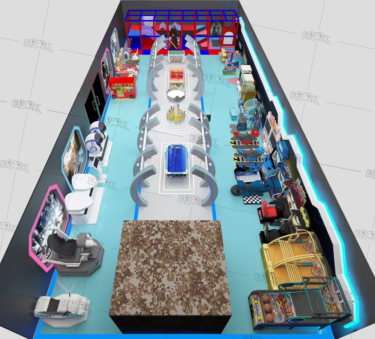 New Design Vr Simulator Virtual Reality Machine Spacewalk Vr Round Walking Platform For Sale