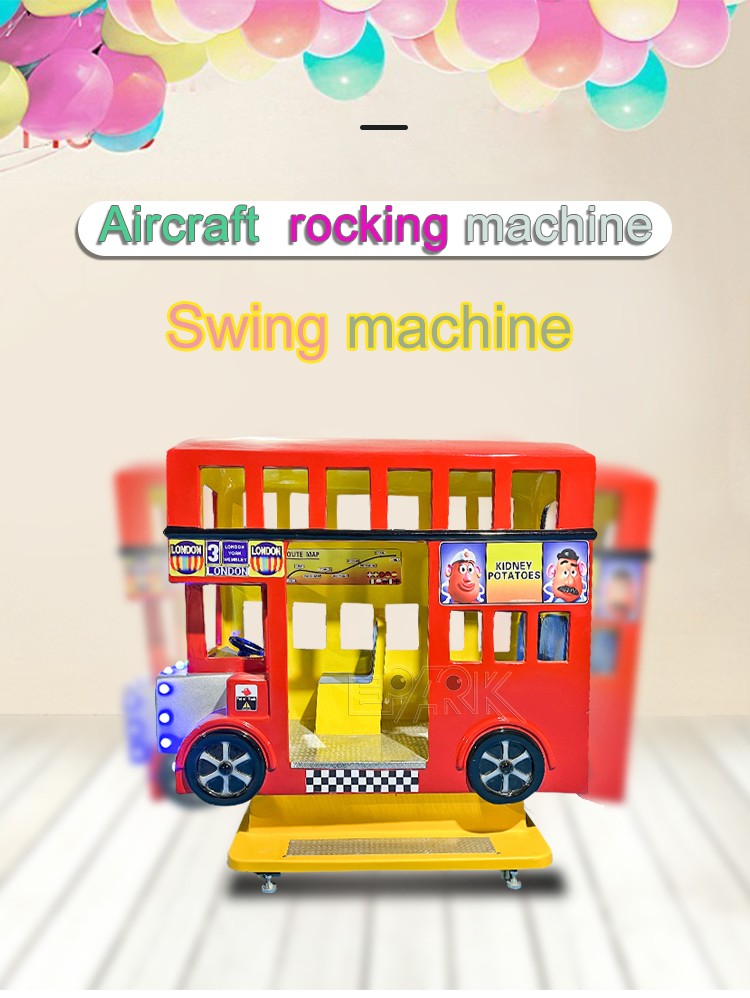 3 Players Swing Machine Popular Kiddie Rides MP5 Music Kids Coin Operated Games Machine