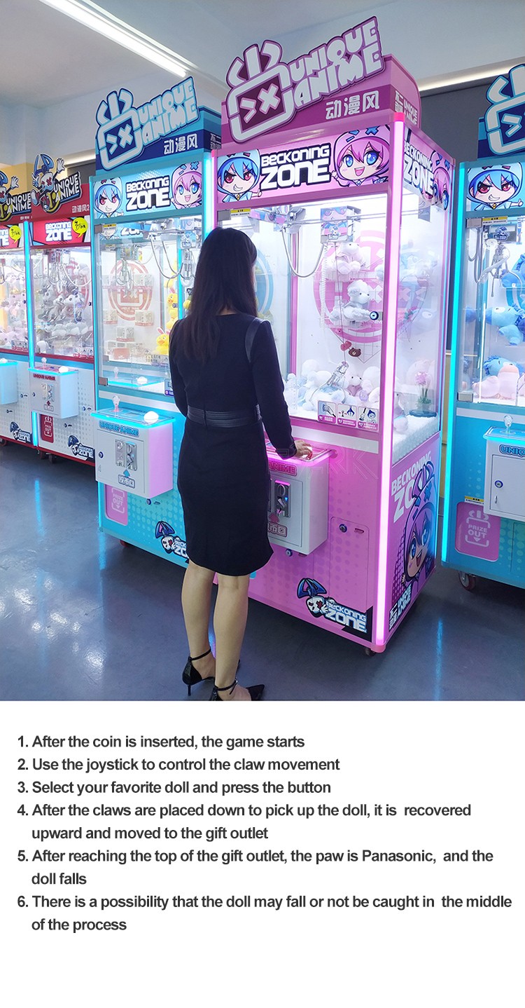 Cheap Coin Operated Arcade Gift Selling Game Candy Crane Grabber Mini Doll Claw Machine For Sale