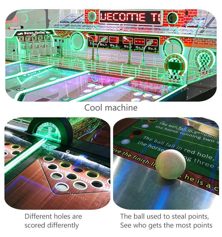 Hot-selling Customized Carnival Entertainment Europe United States Horse Racing Booths Sports Bowling Amusement Game Machine