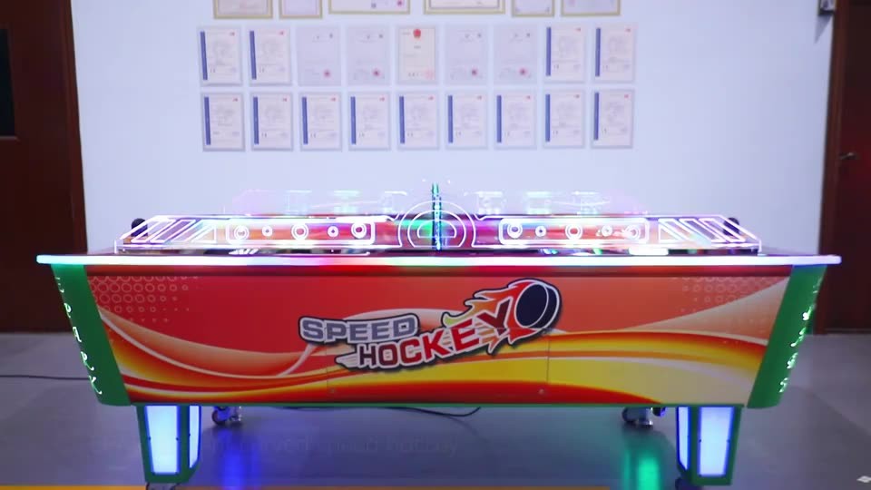 Curved Top Face Air Hockey Table Adult Coin Operated Machine Air Hockey Table Game Machine