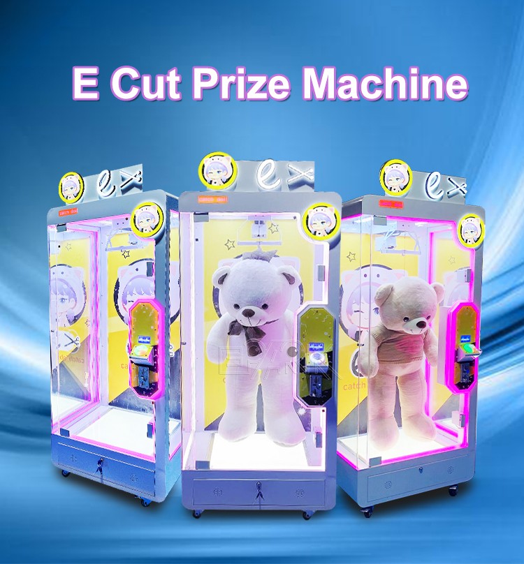 Coin Operated Big Cut The Rope Game Machine Standing Indoor Push Prize Toy Crane Vending Machine For Sale