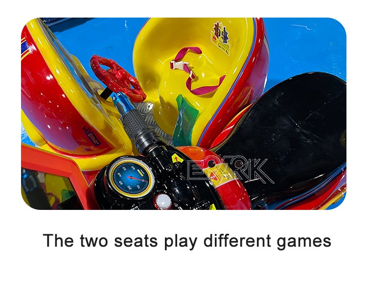 Two Seats Kiddie Ride Coin Operated Game Machine Amusement 3d Motorcycles Kids Equipment
