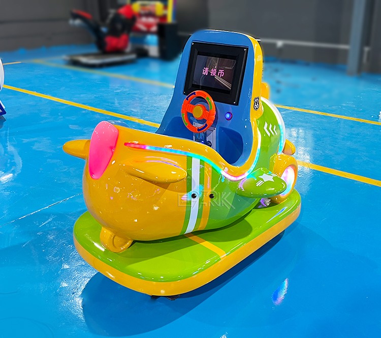 Kids Coin Operated Game Machine Coin Operated Little Green Spaceship Kiddie Rides Children Amusement Ride