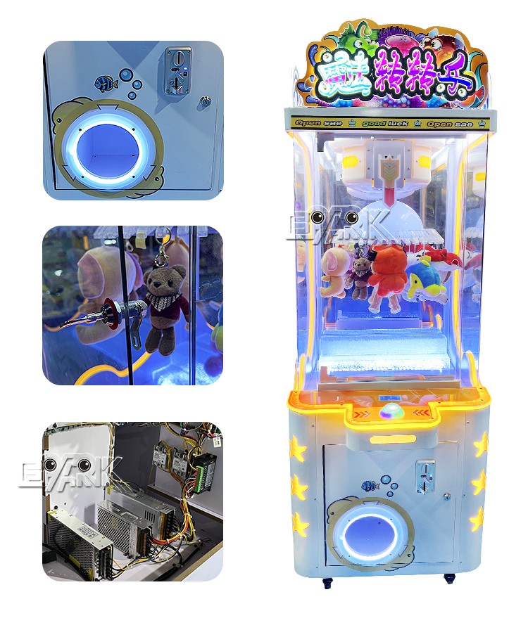 Coin Operated Game Machine Vending Magic For Fun Clip Machines Prize Cutting Automatic Gift Game Machine