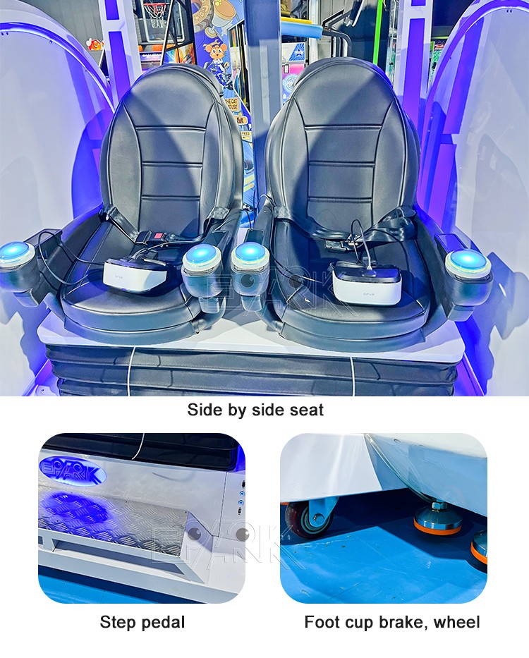 Best Price Virtual Reality Roller Coaster Experience Dynamic 2 Seats Vr Motion Ride Vr Chair