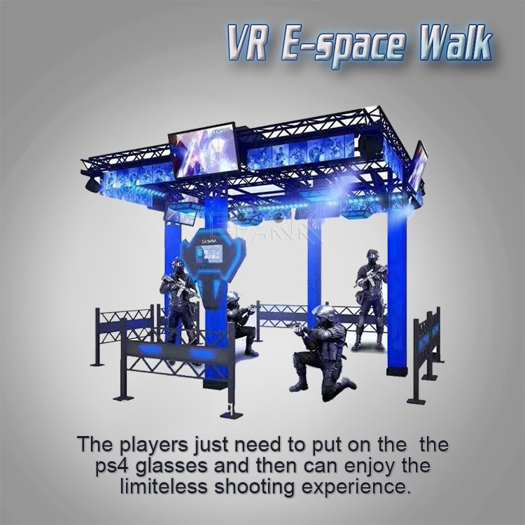 Immersive Virtual Reality Room 9d Simulator Game 4 Players VR Shooting Game Machine