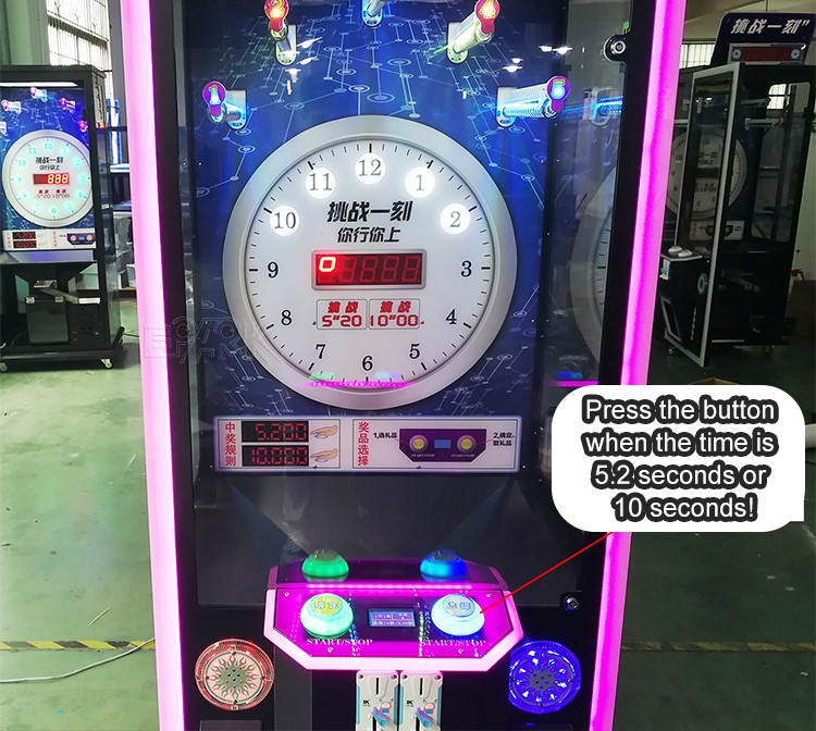 Challenge Time Coin Operate Gift Vending Arcade Game Machine Factory Prize Game Machine