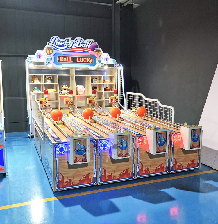 Coin Operated Arcade Lucky Ball 4 Players Indoor Booth Carnivals Game Machine