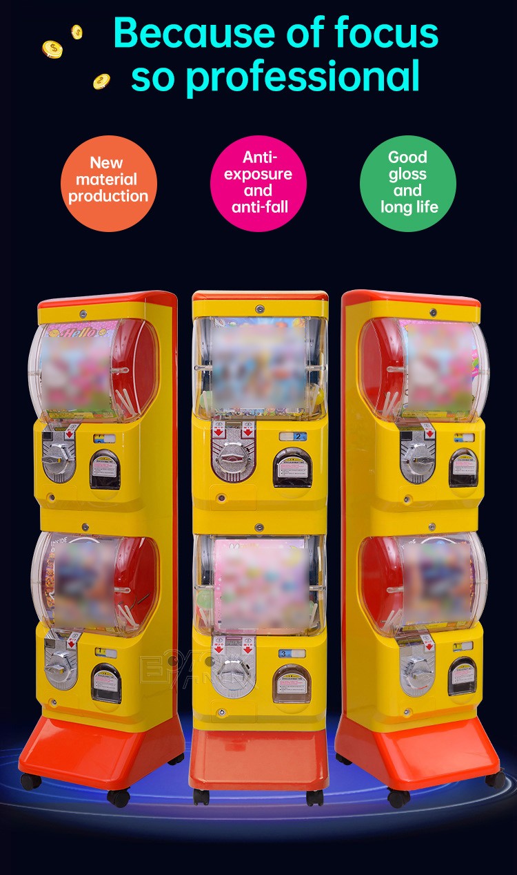 Coin Operated Gacha Machine Capsule Toys Vending Machine Gashapon Machine