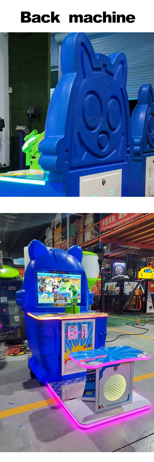 Indoor Amusement Coin Operated Kids Shooting Video Game Machine