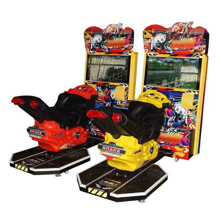 Newest Game Center Coin Operated Video Arcade Electric Motorcycles Racing Machines For Adults
