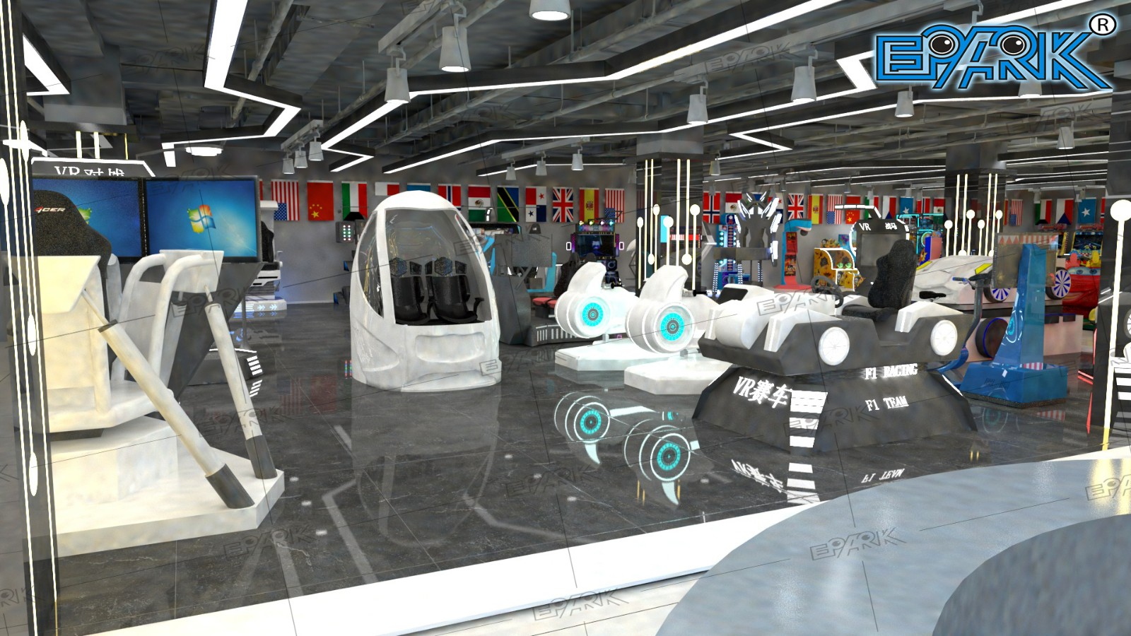 Theme Park New Virtual Reality 360 Degrees Rotation Super Rocket 9D VR Simulator Game Machine