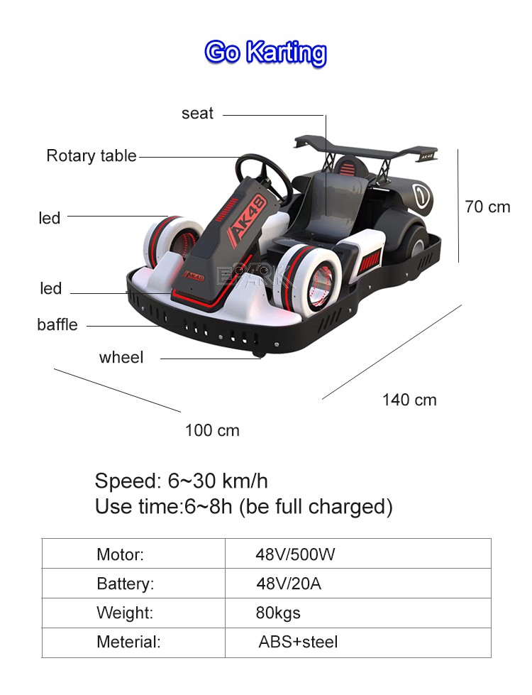 New Go Kart Pedal Cheap Price Fast Safe For Kid Adult Ride On Car Electric Racing To Kart Electrico