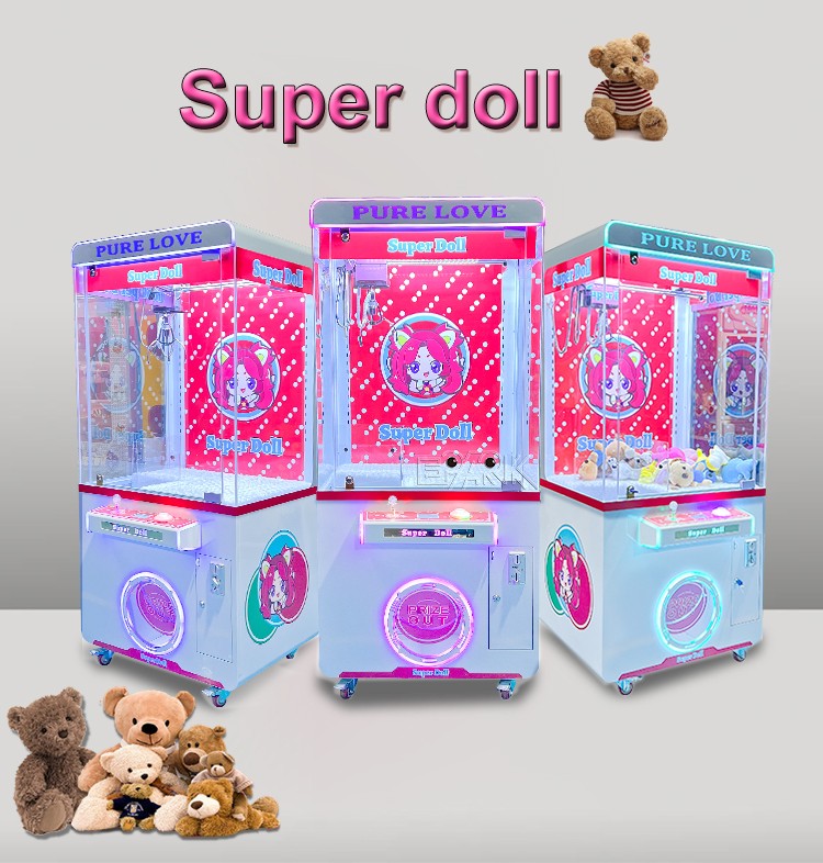 Kids Doll Machine Big Australia Coin Arcade Operated Toys Game Claw Machine Will Bill Acceptor