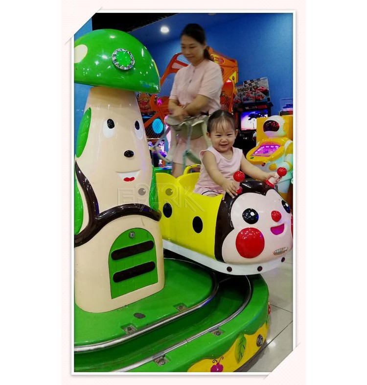Indoor Coin Operated Ride On Train Kids Amusement Ride Mini Carousel