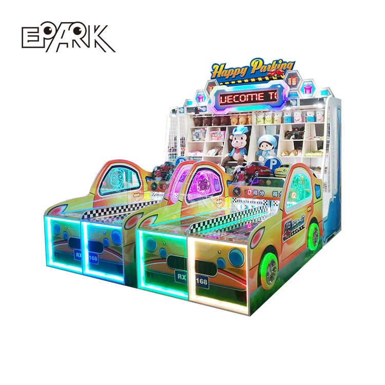 Carnival Big Booth Game Coin Operated Simulated Car Parking Lottery Games For Kids