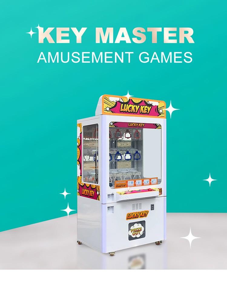 Quality Amusement Center Key Master 15 Lots Soft Toy Push Win Vending Game Machine For Sale