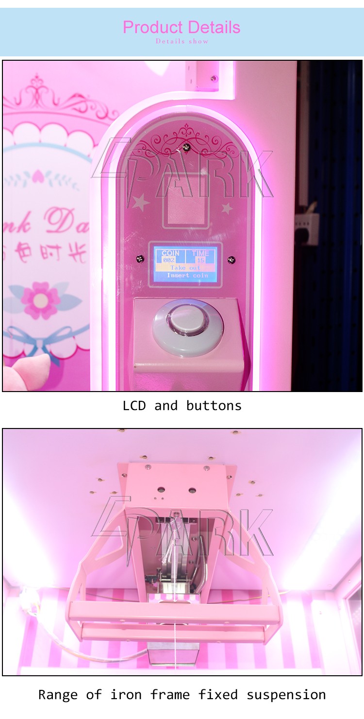 Quality New Product Pink Date Cut Prize Coin Operated Gift Game Machine For Sale