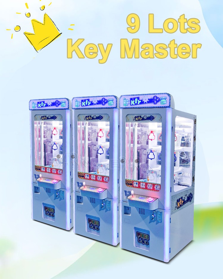 Top Sale Coin Operated Claw Crane Machine Key Master Game Machine