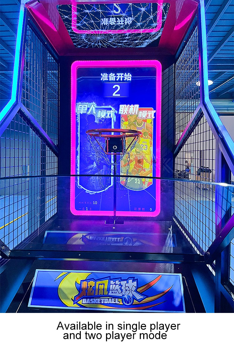 Factory Basketball Machine Maquina De Baloncesto Led Basketball Arcade Game Machine For Sale