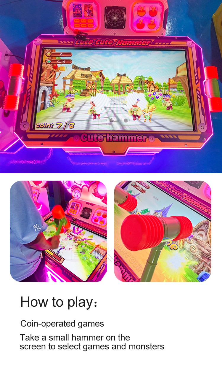 Indoor Video Game Machine Golpe De Martillo Hammer Hit Maquina De Juegos De Arcade Games Machine For Kids