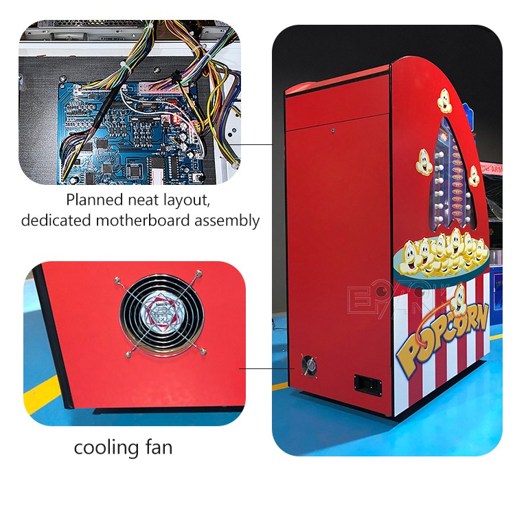 Hot Selling Popcorn Indoor Coin Operated Arcade Amusement Lottery Ticket Game Machine For Sale