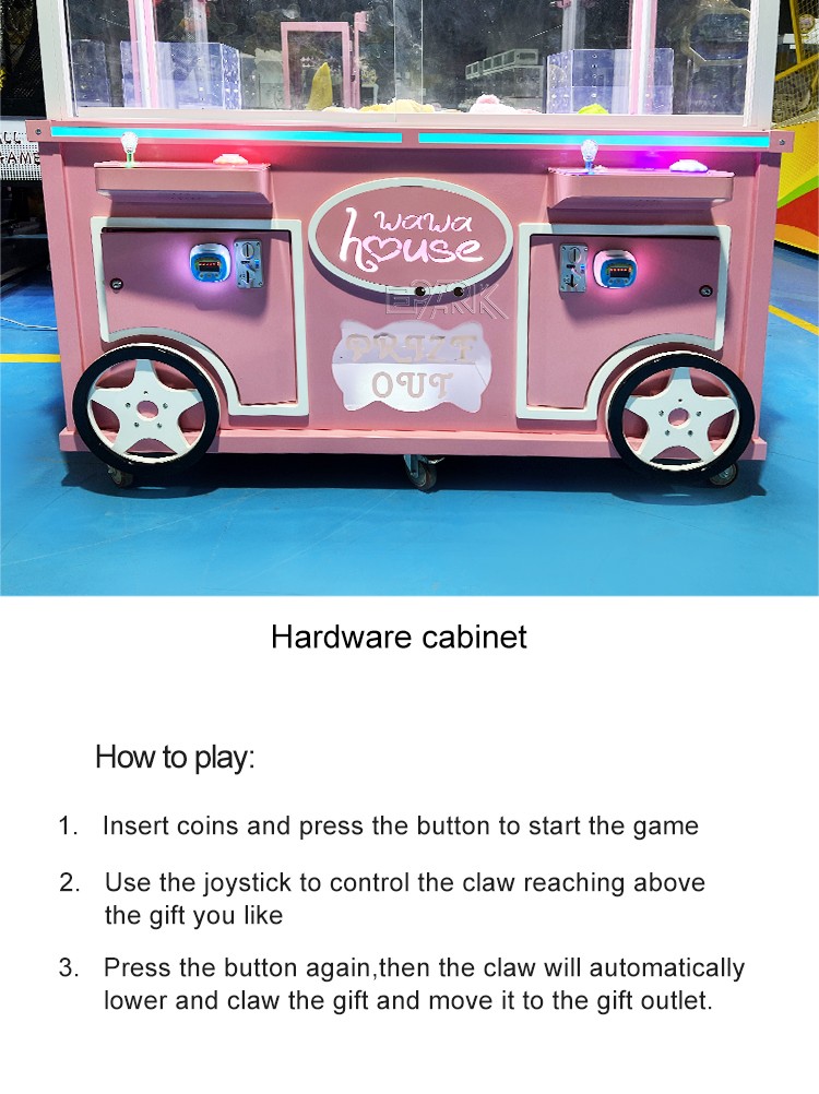 Kids Doll Machine Big Australia Coin Arcade Operated Toys Game 2 Players Claw Machine Will Bill Acceptor