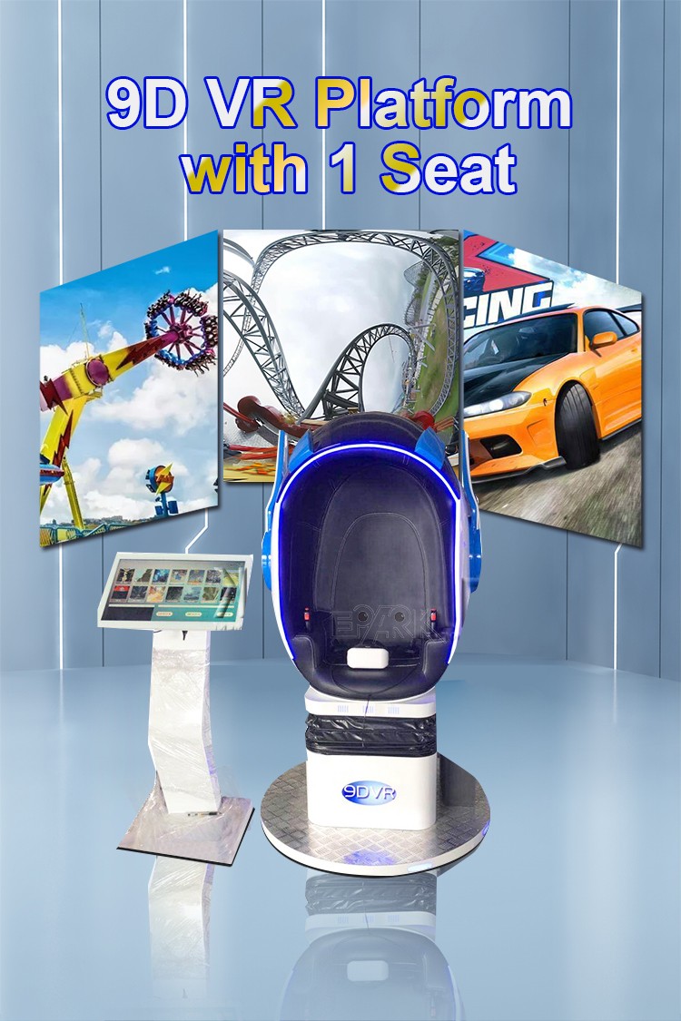 Hot Selling Single Egg Chair New Designed Egg Chair 9d Cinema Interactive Game Vr 9d Simulator For Theme Park
