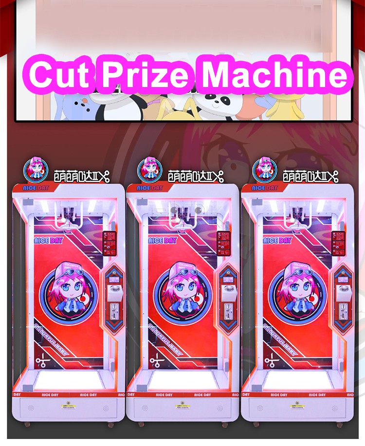 Coin Operated Scissors Cut Ur Prize Vending Arcade Game Machine