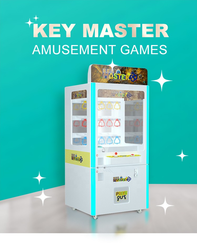 Price Wholesale Coin Operated Crane Vending Golden Key Master Machine With Bill Acceptor