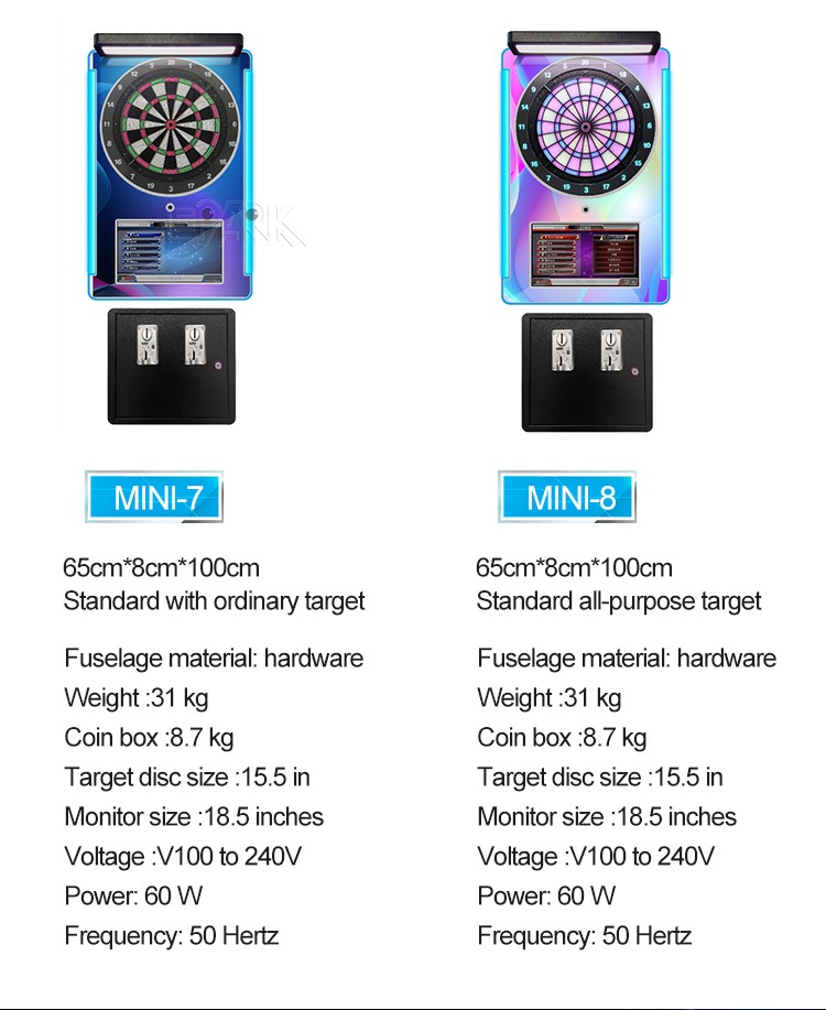 China Factory Cheap Price Coin Operated Arcade Machine Dart Board Game Machine